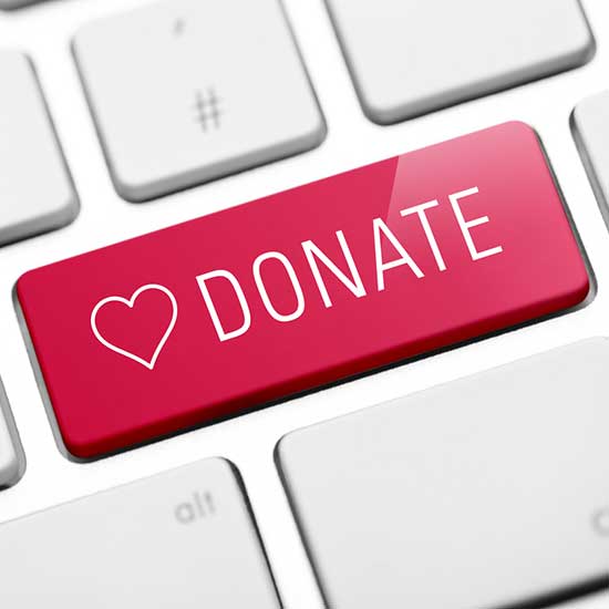 Donate Computer Key Virtual Fundraising